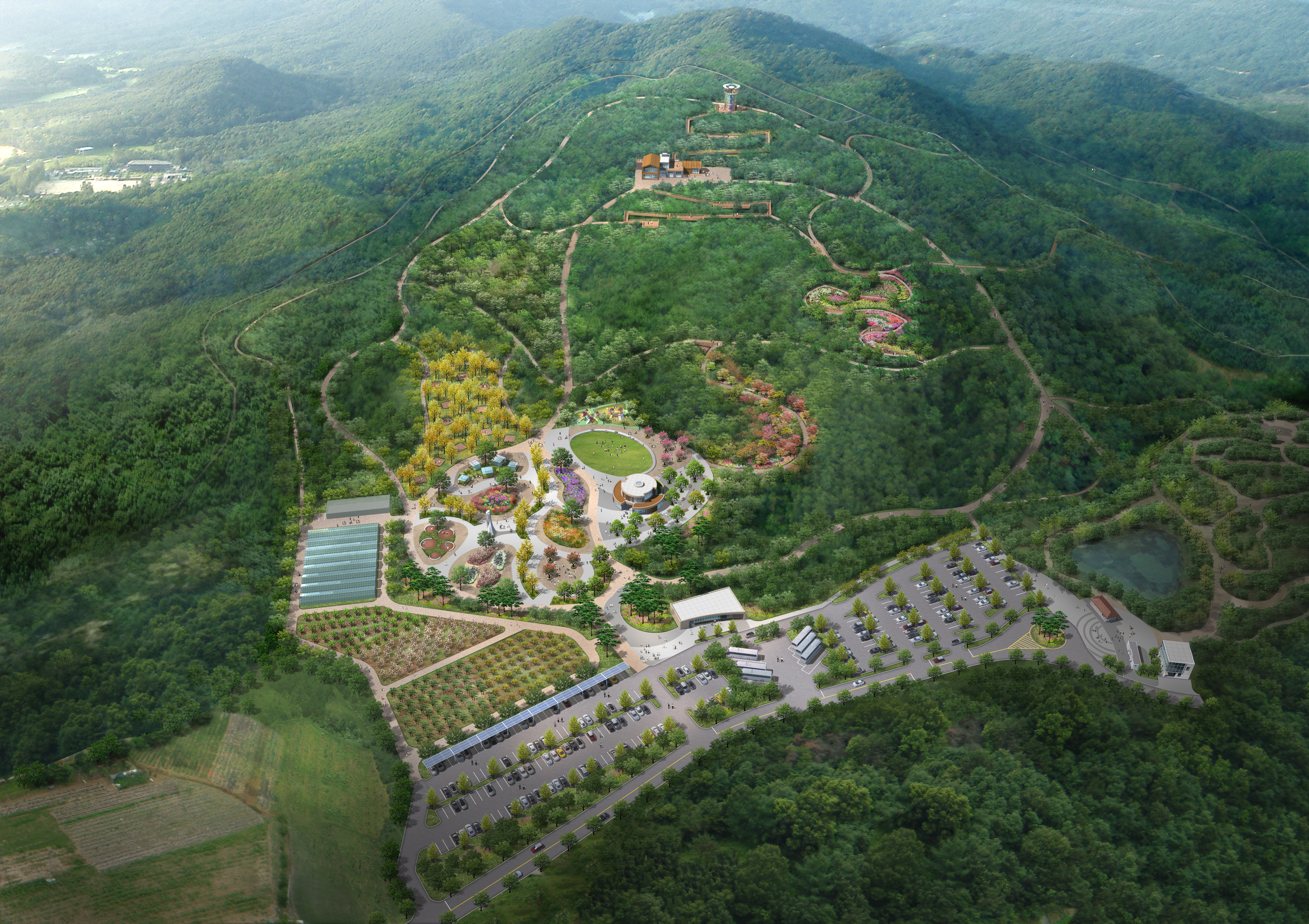 Hwanghaksan Arboretum designation (change) and construction plan (change) establishment service